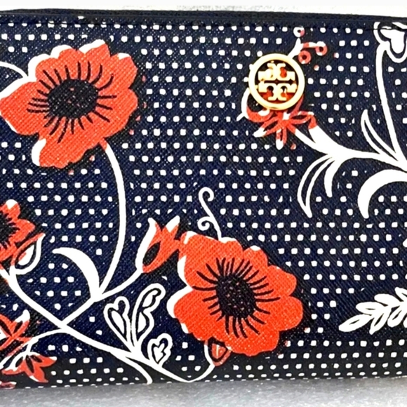NEW~ Tory Burch Blake Printed Retro Batik Wallet - Picture 4 of 6